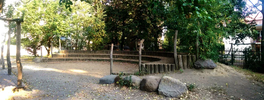 Amphitheater auf dem Schulgelände